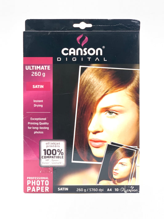 CANSON DIGITAL ULTIMATE 260 GM A4 SIZE (10 SHEETS )