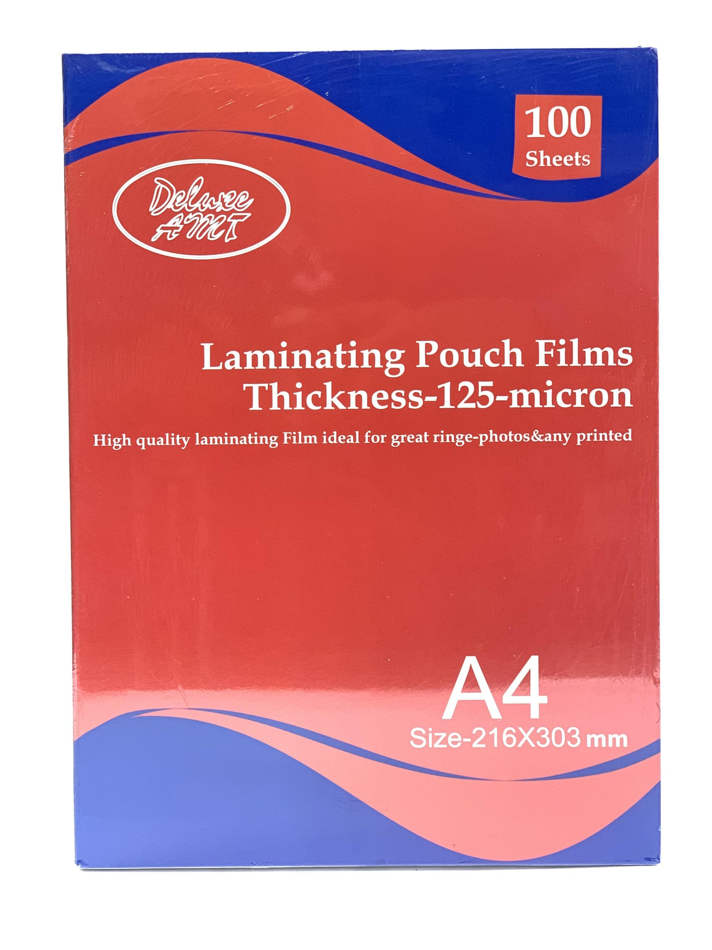 Deluxe AMT A4 Lamination Pouch Film 125 Mic