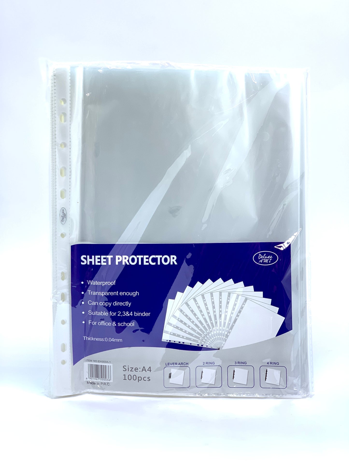 SHEET PROTECTOR A4 40 MICRON POLY BAG OF 100 PCs