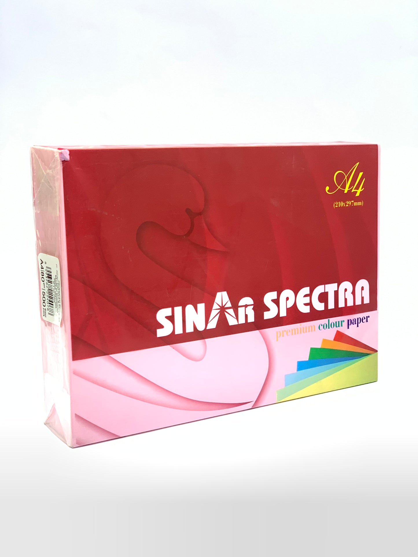 SINAR SPECTRA COLOUR PAPER 500 SHEETS PINK COLOUR 80 GSM