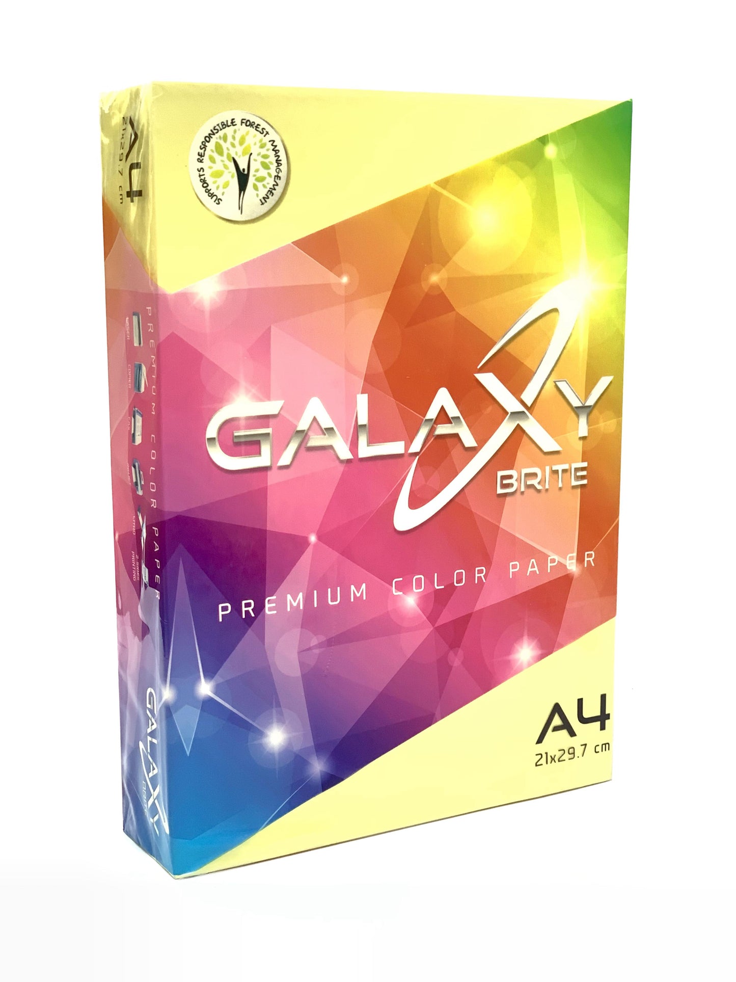 GALAXY COLOUR PAPER Yellow 500 SHEET 80GSM