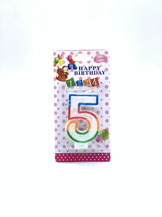 HAPPY BIRTHDAY CANDLE NO 5