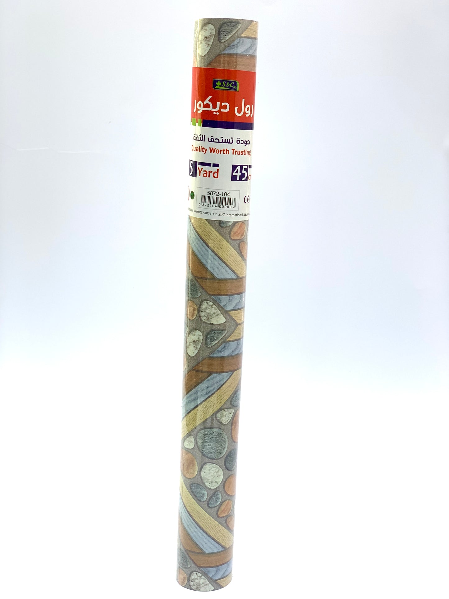 SBC SELF ADHESIVE STONE DESIGN ROLL (5 YARD 45 CM )