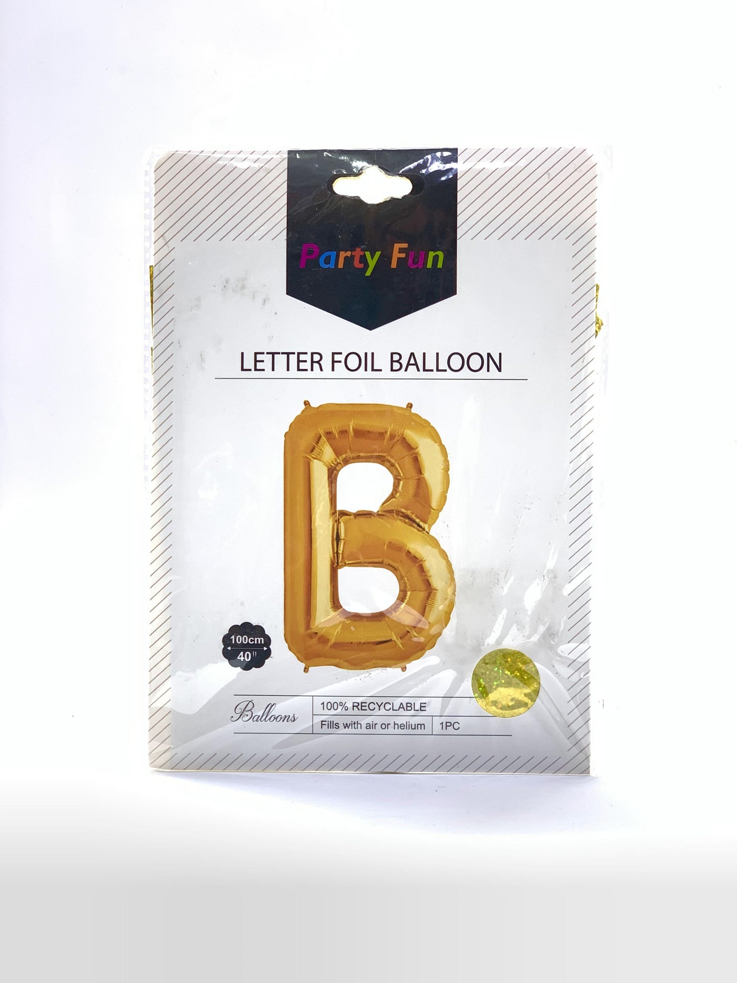 LETTER FOIL BALLOON B GOLD 40"