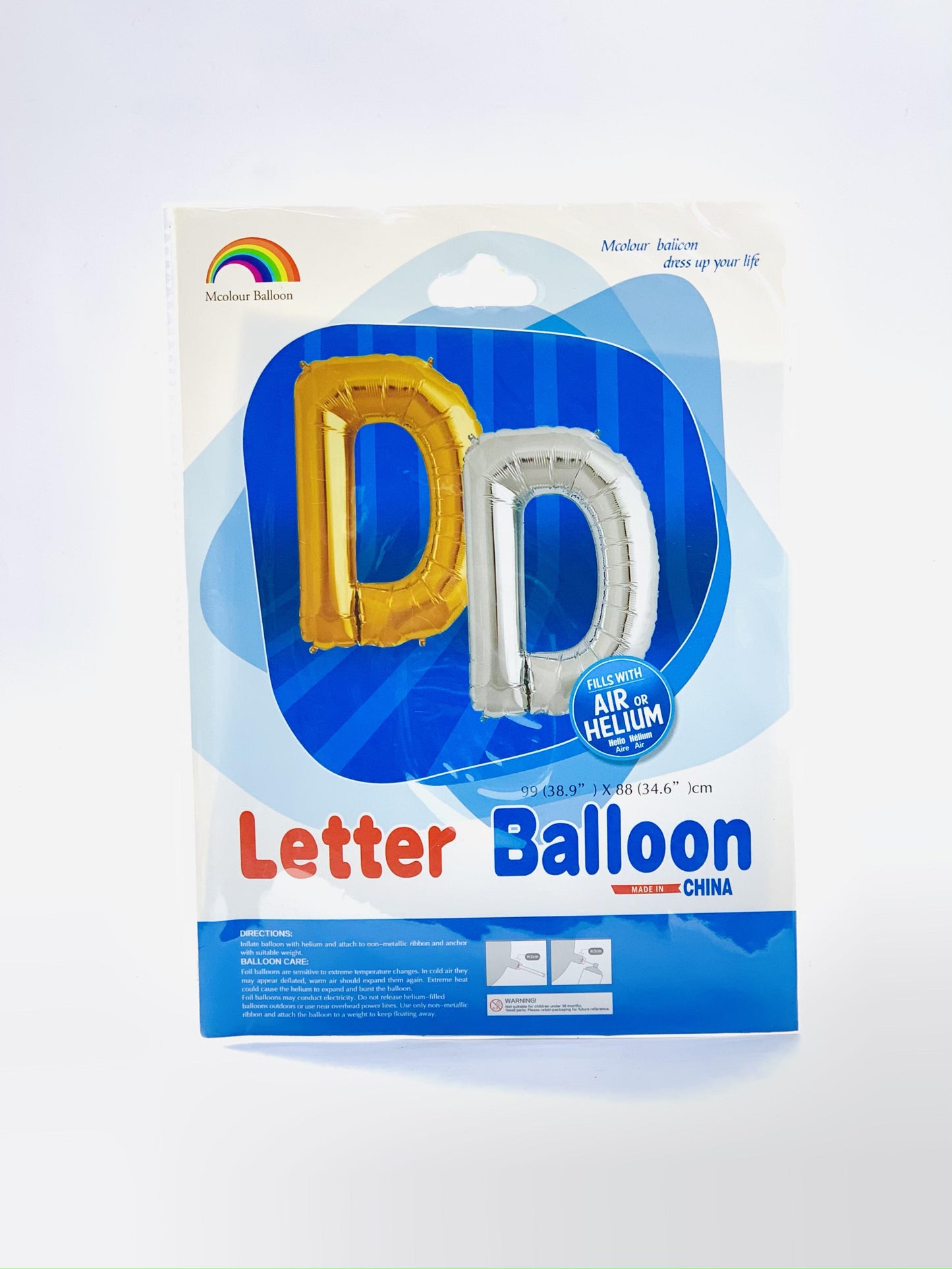 LETTER FOIL BALLOON D 100X51CM