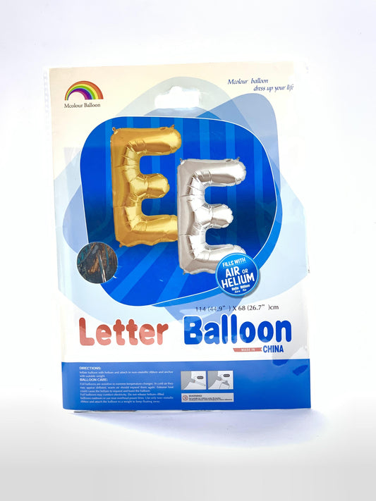 LETTER FOIL BALLOON E 114X68CM