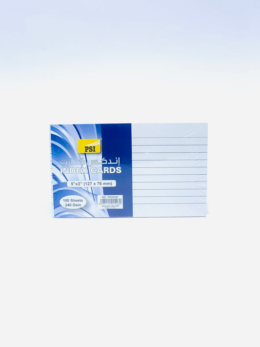 PSI INDEX CARDS 5X3 (127X76)MM