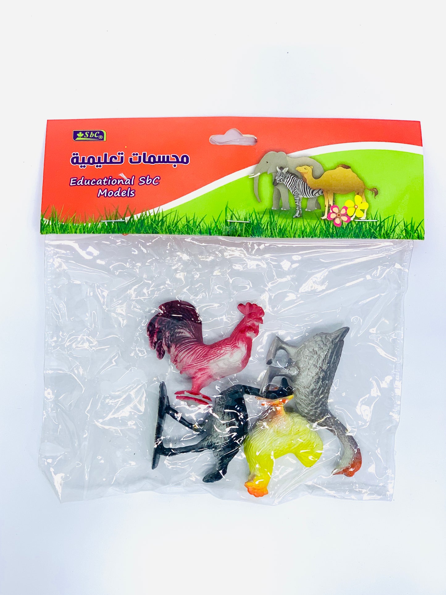 Farm Animals Models Set Plastic Chicken Duck Kids