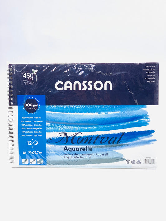 CANSSON MONTVAL AQURAELLE A4 300GSM 120LAB  12 SHEETS