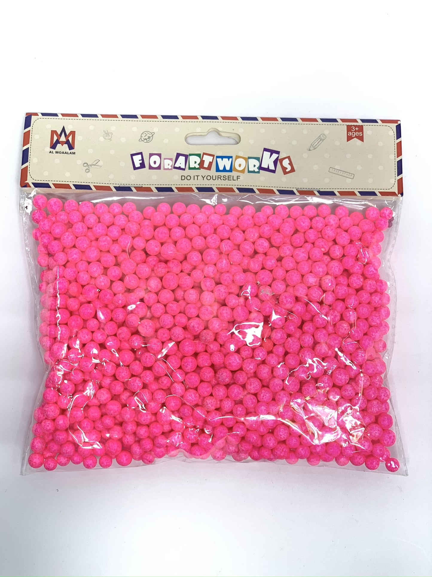 SMALL STYRO FOAM BALL PINK