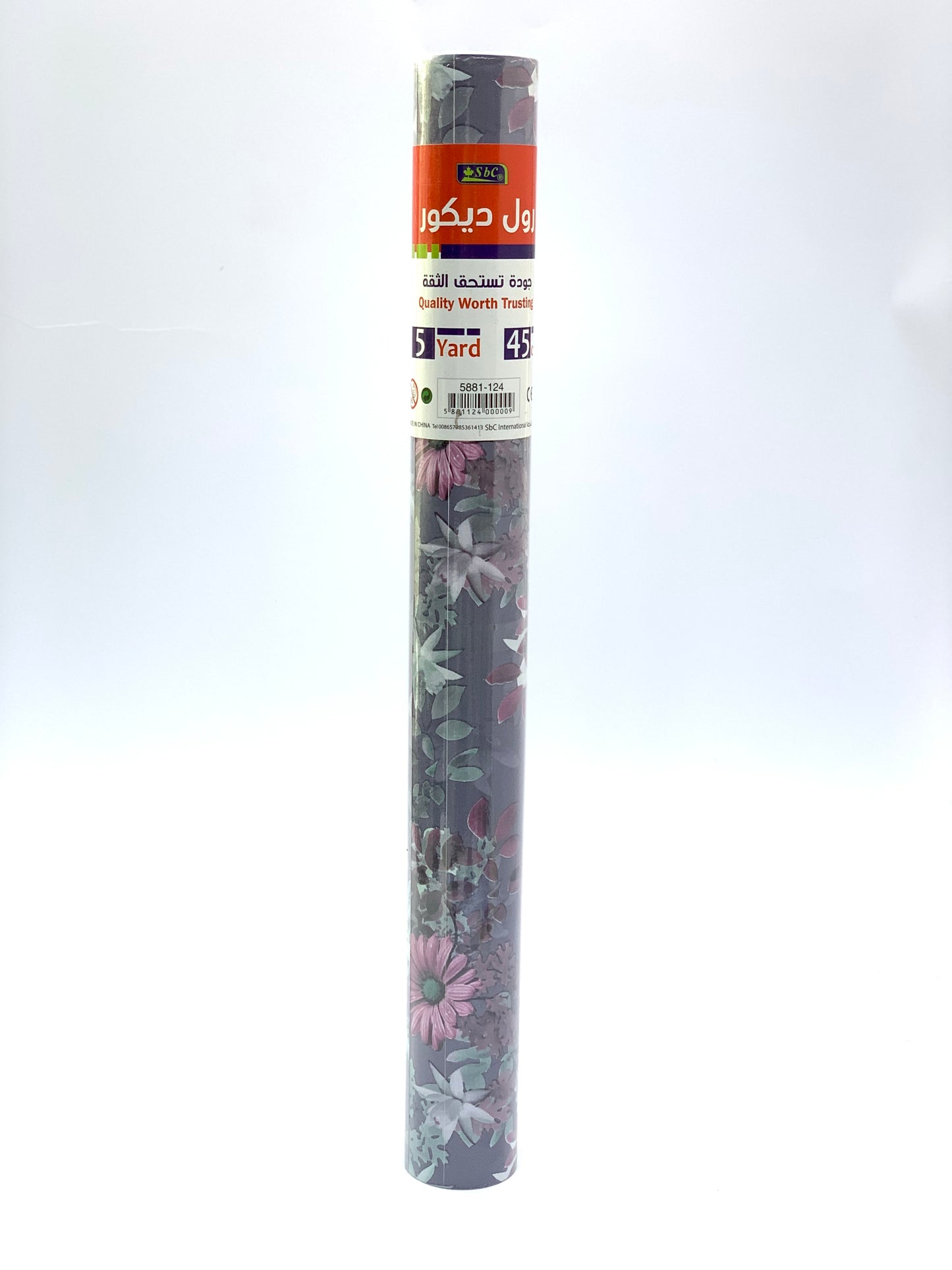 SBC SELF ADHESIVE FLOWER DESIGN ROLL (5YARD 45 CM )