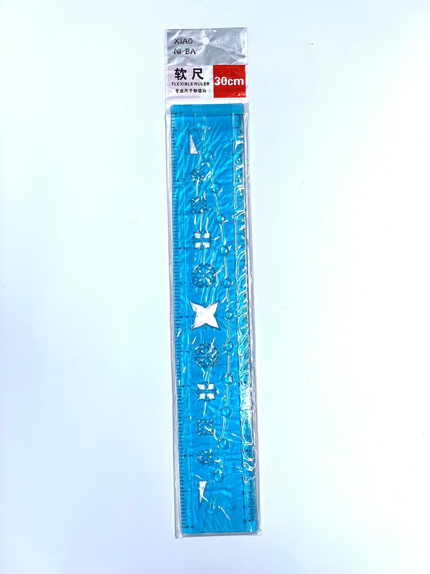 FLEXIBLE RULER 30 CM BLUE