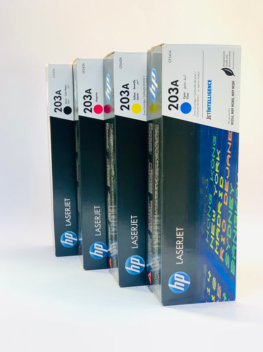 Hp 203A Multicolour Original LaserJet Toner Cartridge Set, 4 Pieces