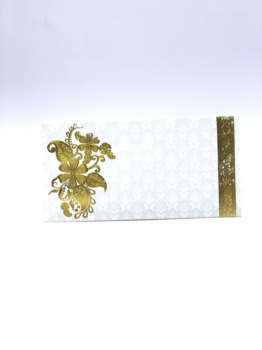 BEST WISHES GIFT ENVELOPE WITH GOLD PRINTED DESIGN PCS