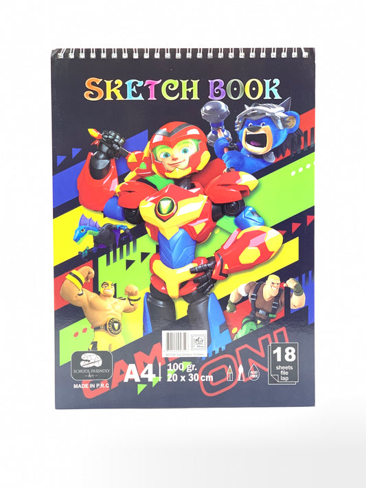 SKETCH BOOK A4 100GSM 18 SHEETS