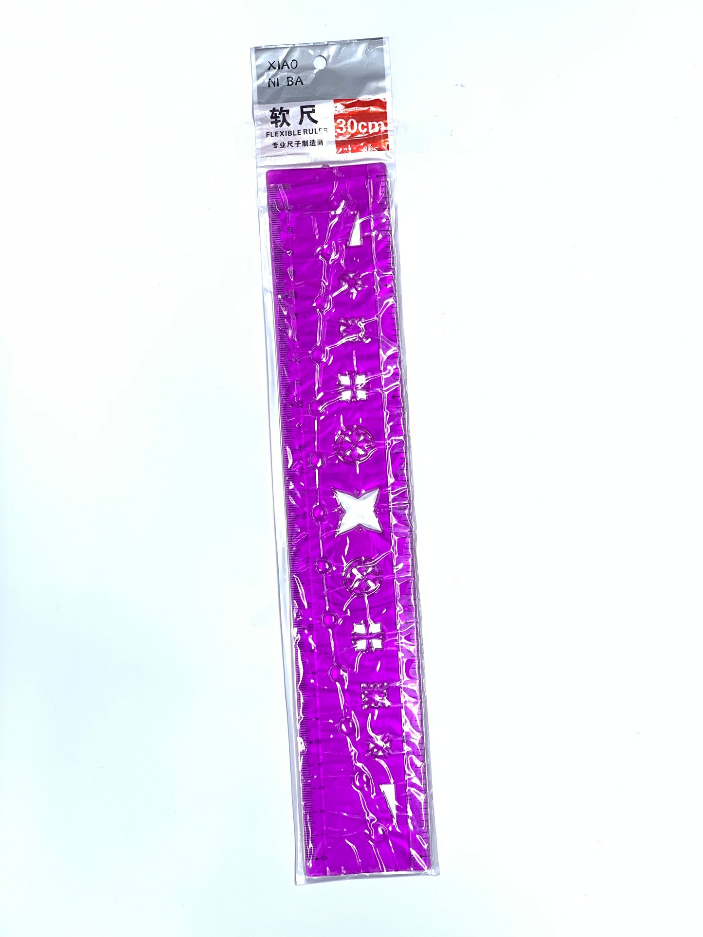 FLEXIBLE RULER 30 CM PURPLE