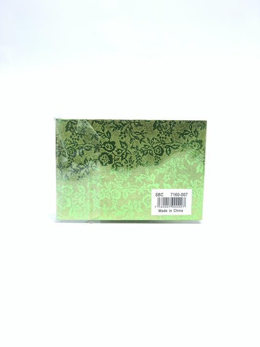 GIFT ENVELOPE GREEN WITH FLOWER DESIGN