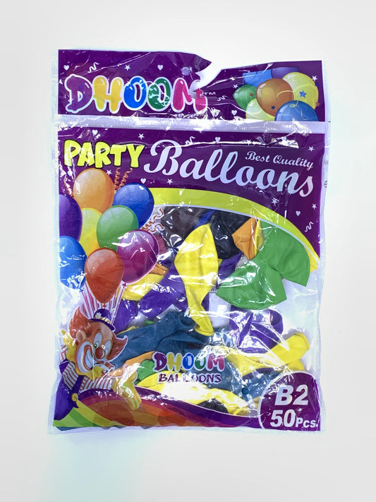 PARTY BALLOONS MIX COLOUR 50PCS