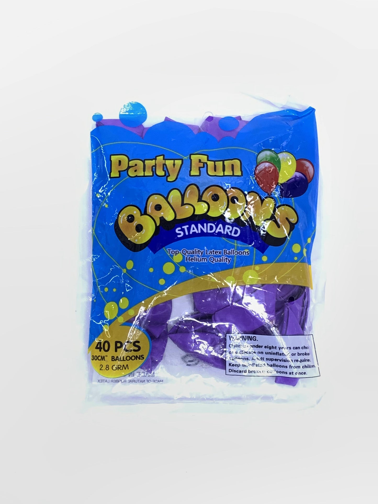 PARTY FUN BALLOONS STANDARD 40 PCS