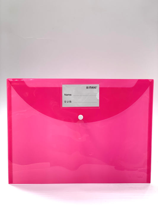 MAXI Waterproof Transparent Project Envelope Folder, A4 Letter Size