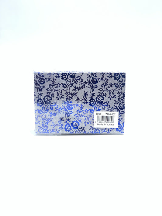 SMALL GIFT ENVELOPE BLUE WITH FLOWER DESIGN