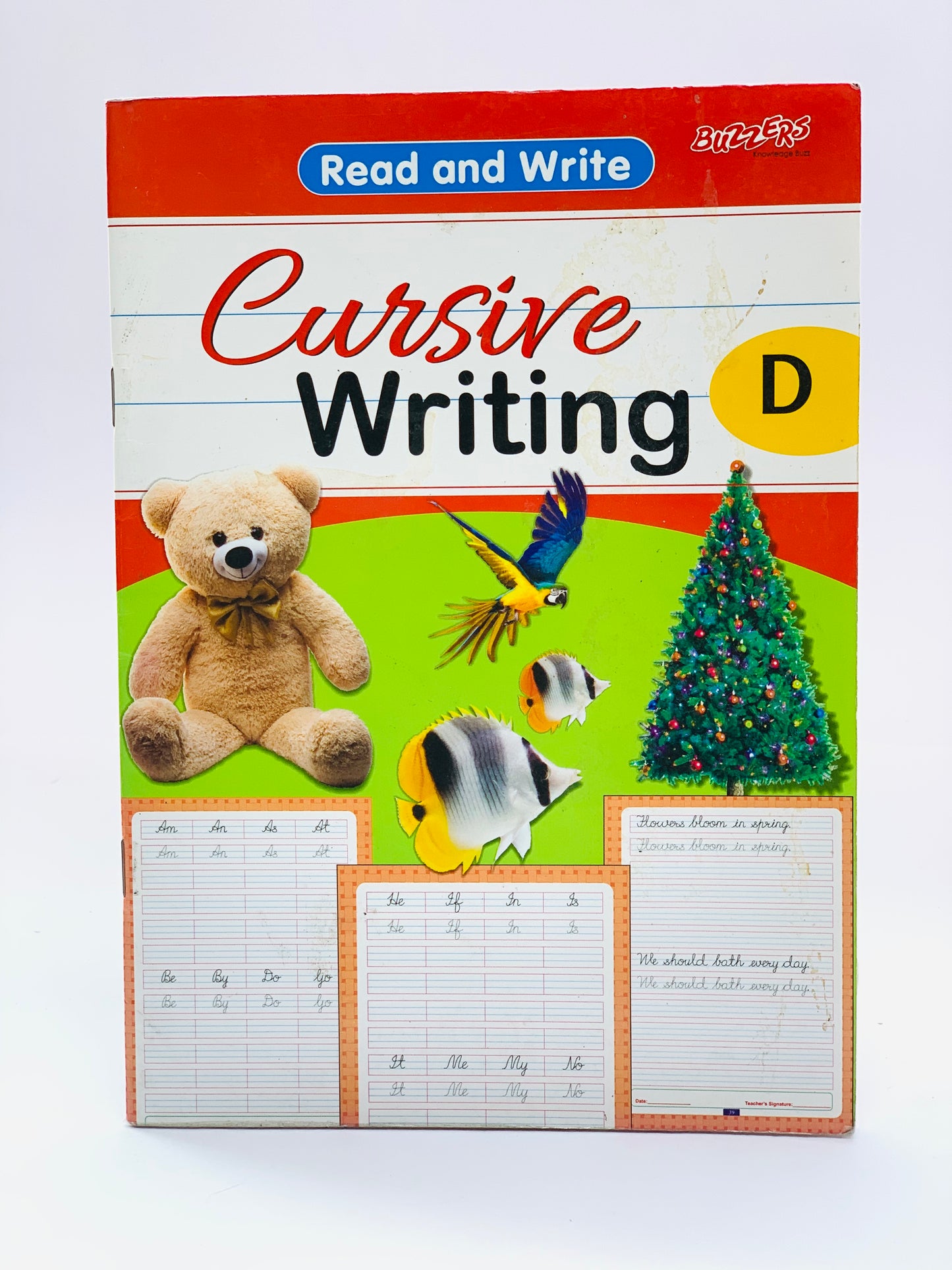 READ AND WRITE CUNSIVE WRITING BOOK   D