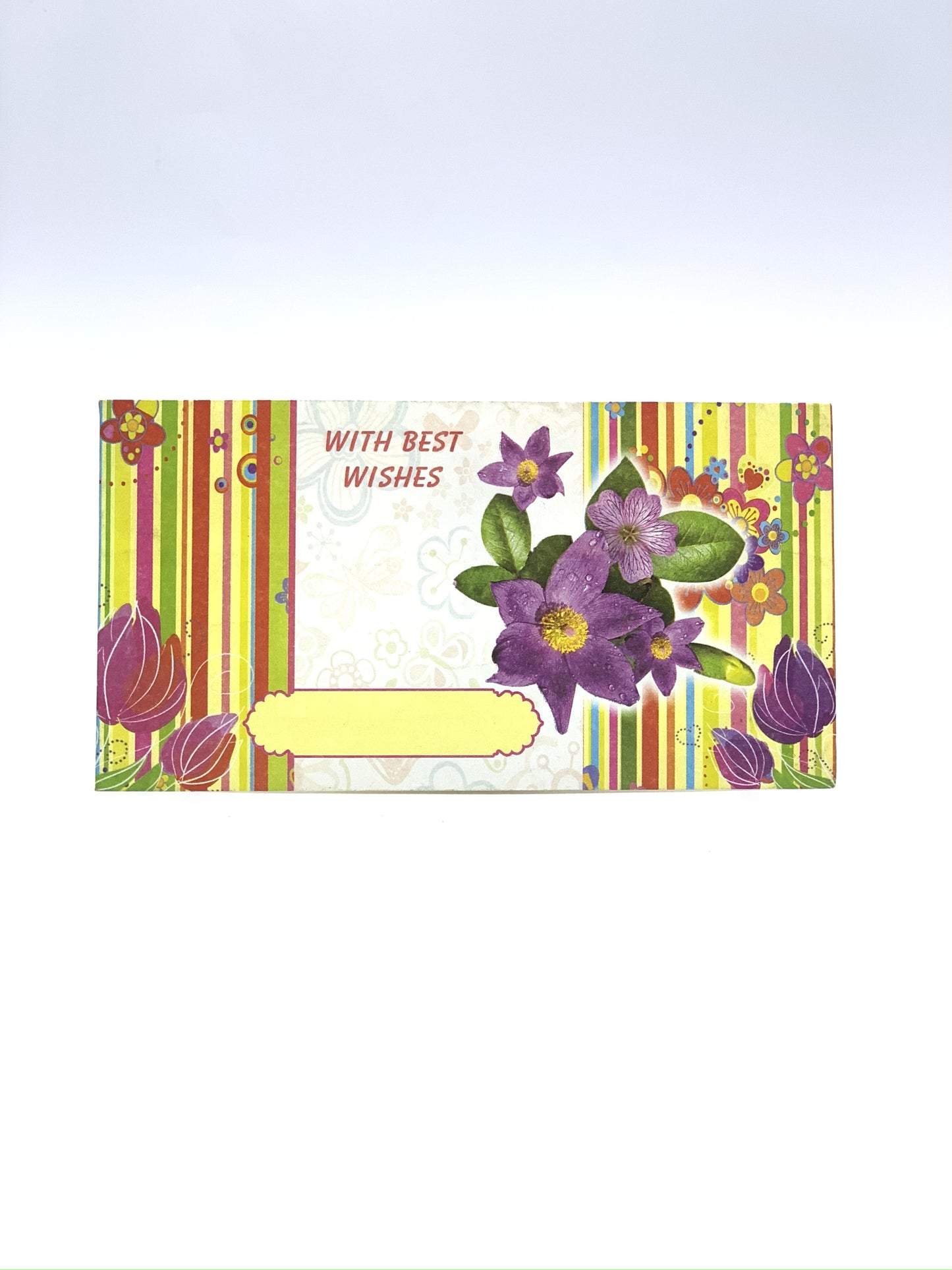 BEST WISHES GIFT ENVELOPE FLOWER DESIGN PCS