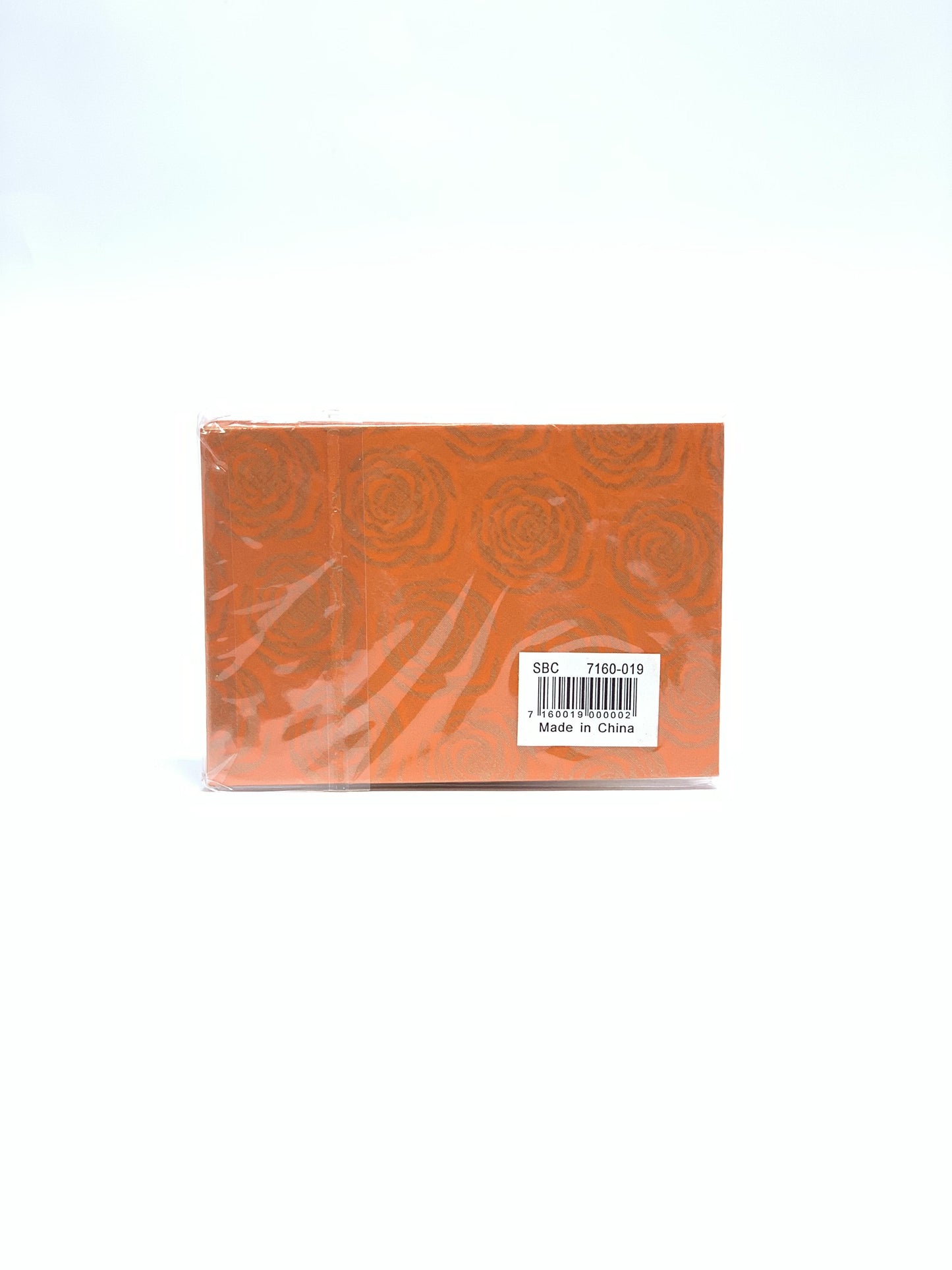 SMALL GIFT ENVELOPE ORANGE WITH FLOWER DESIGN