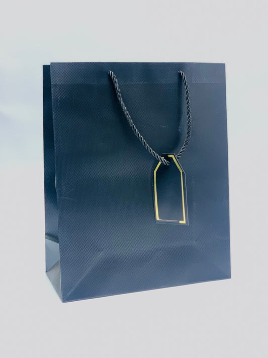 GIFT BAG BLACK PLAIN