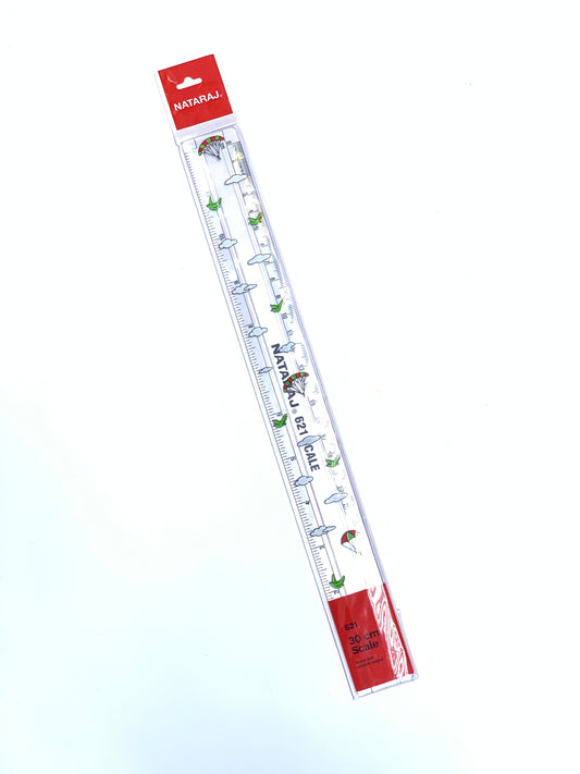 NATRAJ PLASTIC RULER 30 CM