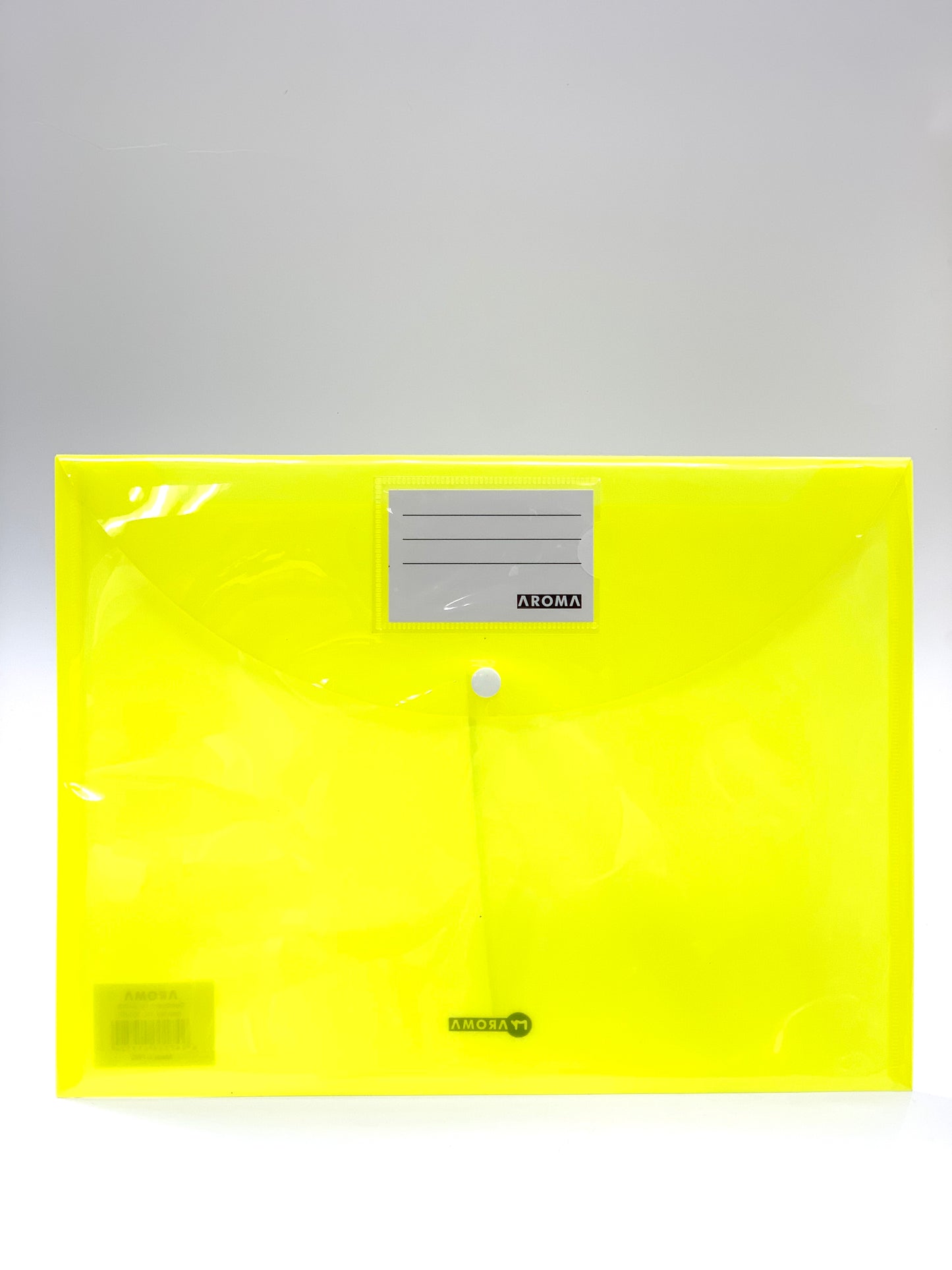 Waterproof Transparent Project Envelope Folder, A4 Letter Size YELLOW