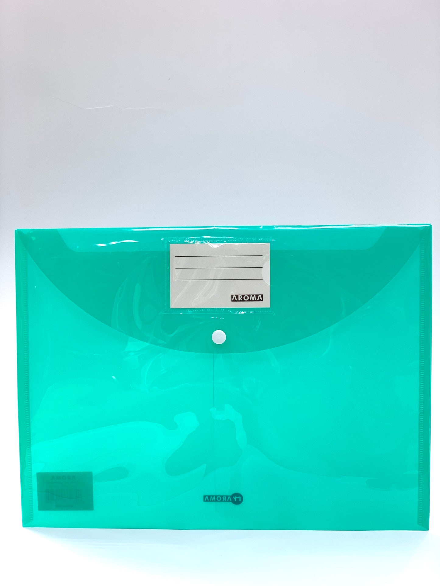 AROMA Waterproof Transparent Project Envelope Folder, A4 Letter Size GREEN