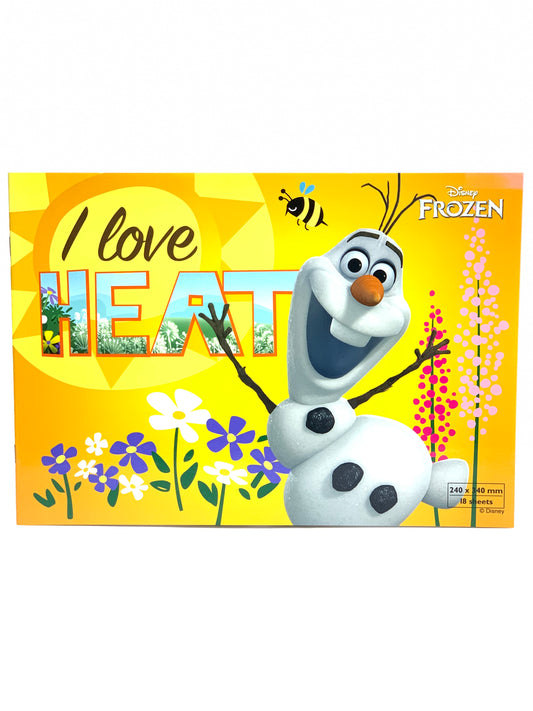 FROZEN  ILOVE HEAT B4 SKETCH BOOK 240X340 18 SHEETS