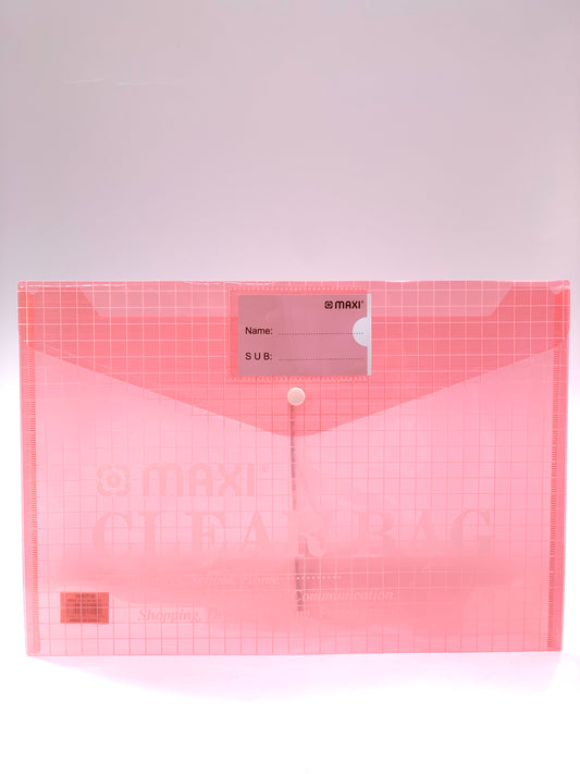 Plastic Envelopes,Waterproof Transparent Project Envelope Folder, A4 Letter Size