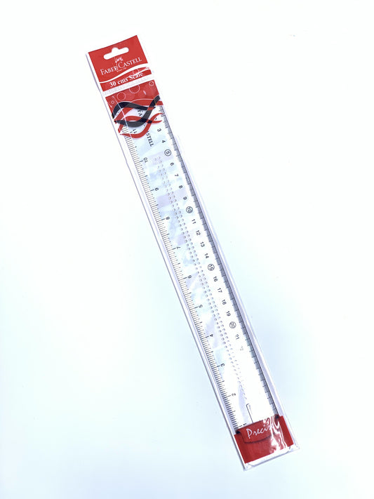 FABER CASTEL 30 CM PLASTIC RULER