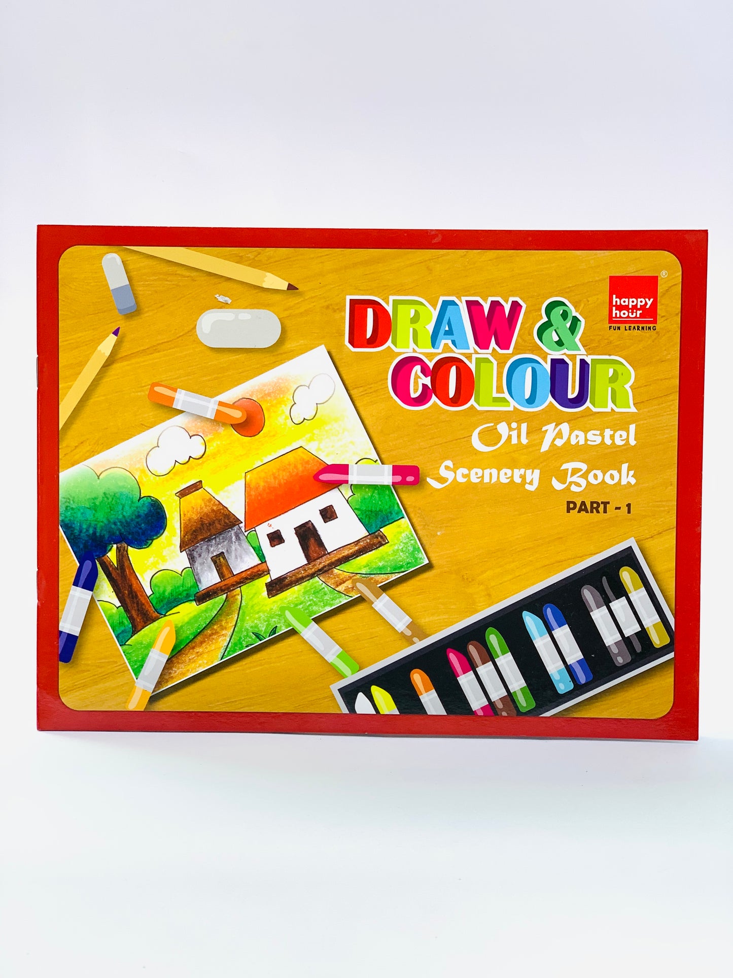 DRAW&COLOUR OIL PASTEL SCENERY BOOK