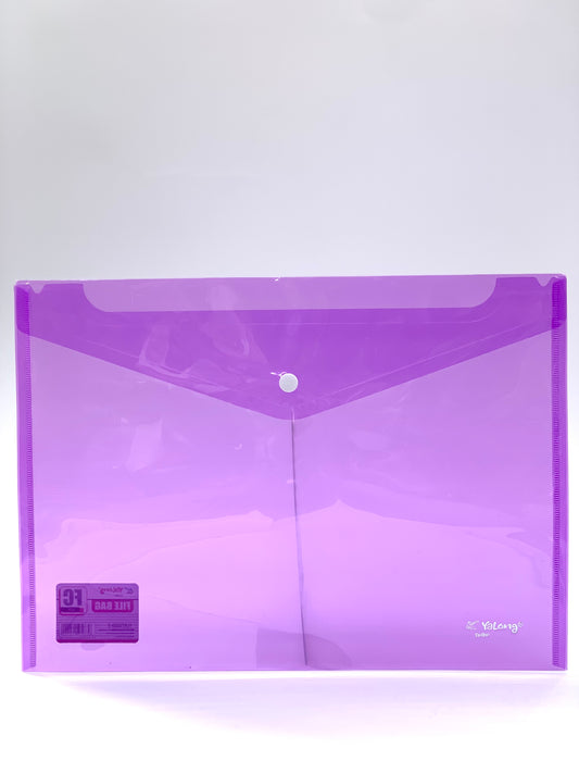 Plastic Envelopes,Waterproof Transparent Project Envelope Folder, A4 Letter Size