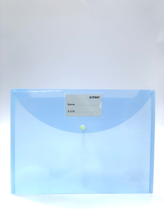 Plastic Envelopes,Waterproof Transparent Project Envelope Folder, A4 Letter Size