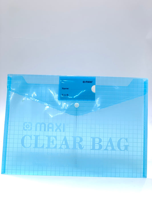 Plastic Envelopes,Waterproof Transparent Project Envelope Folder, A4 Letter Size