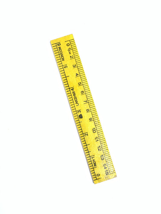 WOODEN RULER 15 CM