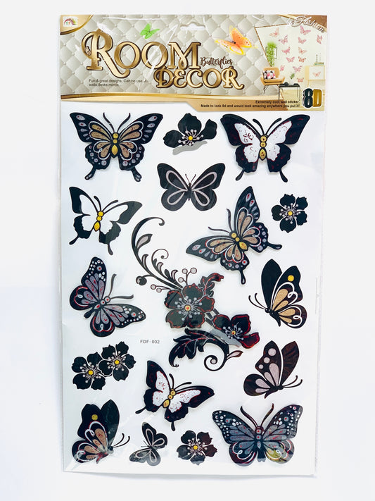 BUTTER FLY ROOM DECOR STICKERS