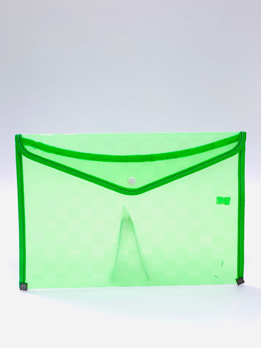 Plastic Envelopes,Waterproof green    Project Envelope Folder, A4 Letter Size