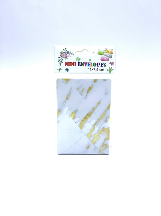 MINI GIFT ENVELOPES 11X7.5 MARBLE DESIGN