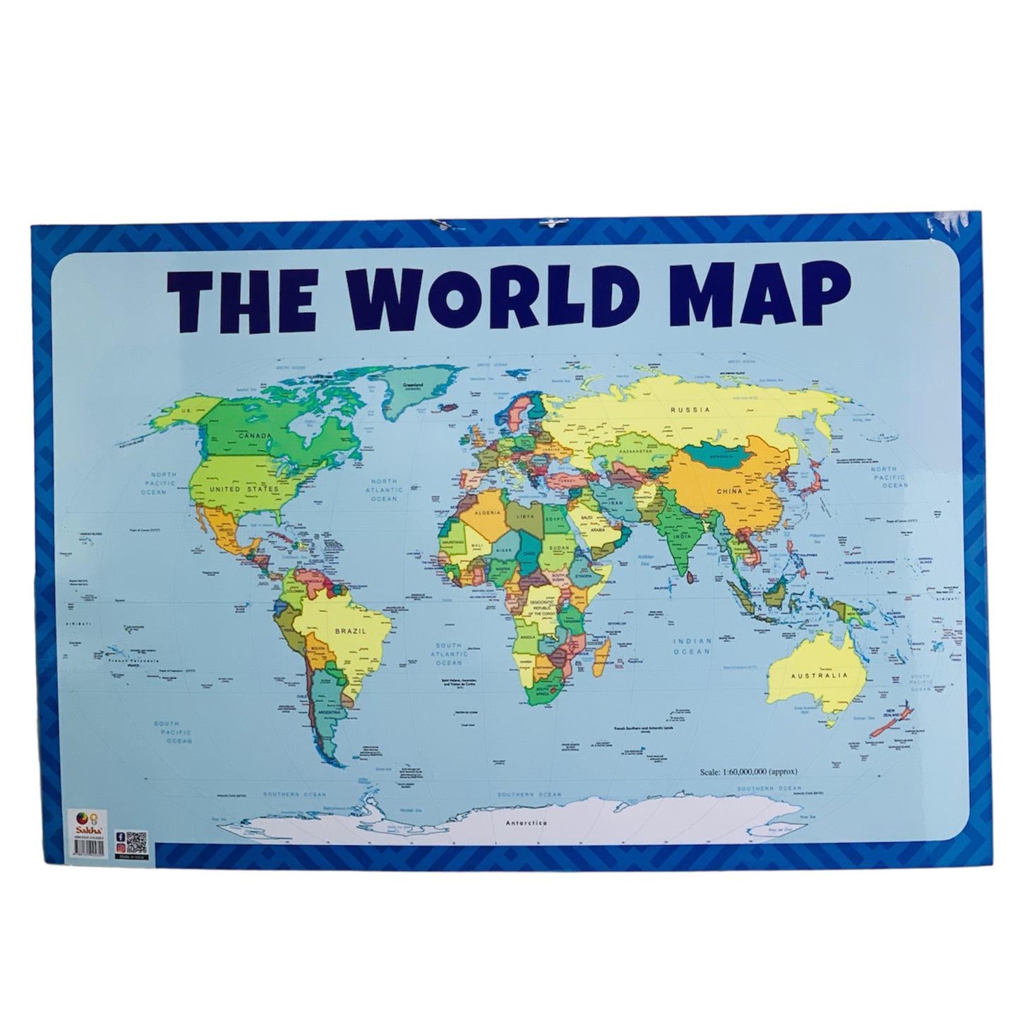 Illustrated World Wall Map SIZE 50X70