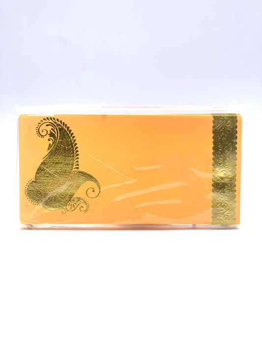 GIFT ENVELOPE ORANGE WITH DESIGN