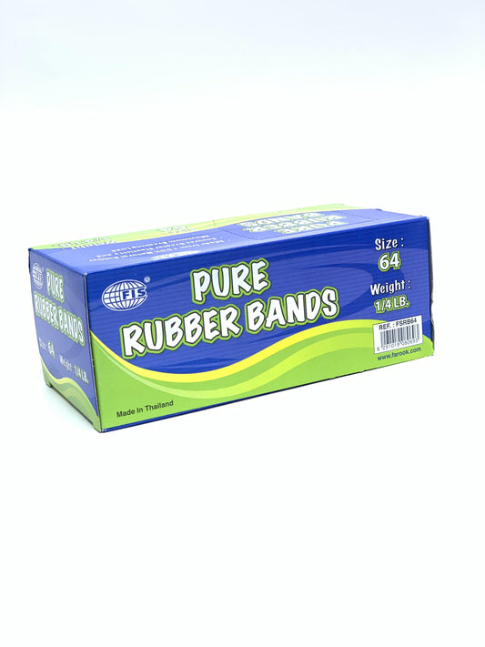 FIS Pure Rubber Bands 64 Size, 1/4 LB - FSRB64