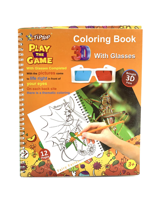 PLAY THE GAME COLORING BOOK WITH GLASSES