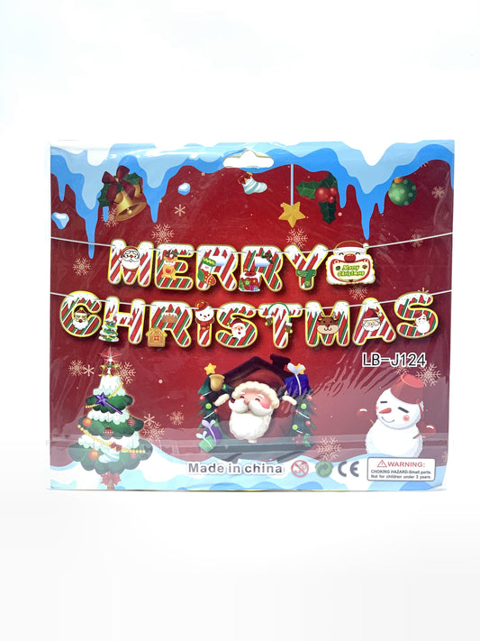 MERRY CHRISTMAS FOIL BALLOON BANNER