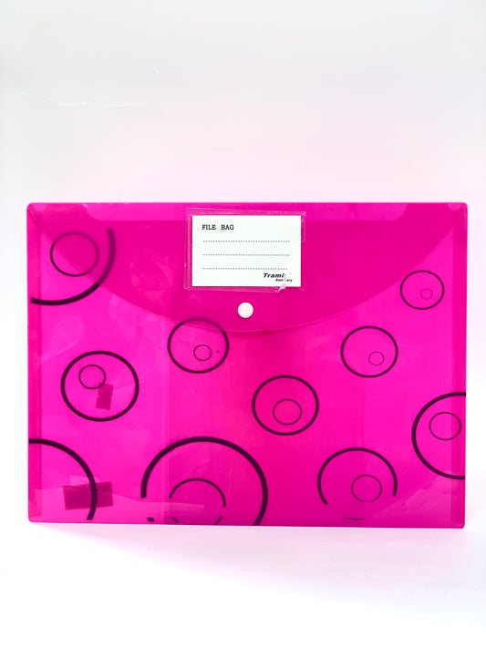 Plastic Envelopes,Waterproof Transparent Project Envelope Folder, A4 Letter Size