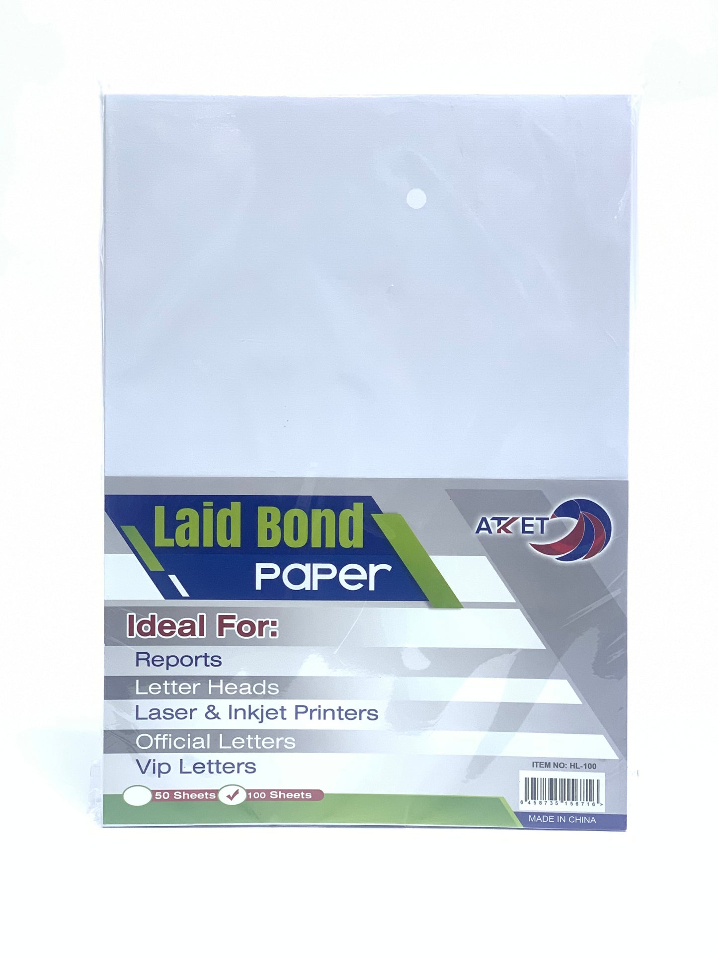 ATK LAID PAPER A4 (100 SHEETS )